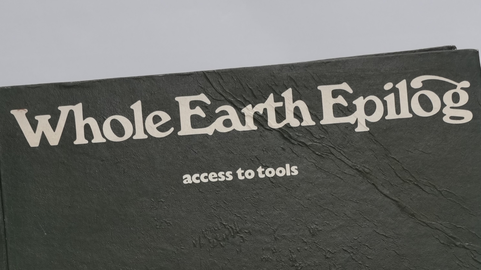 Whole Earth Epilog, October 1974